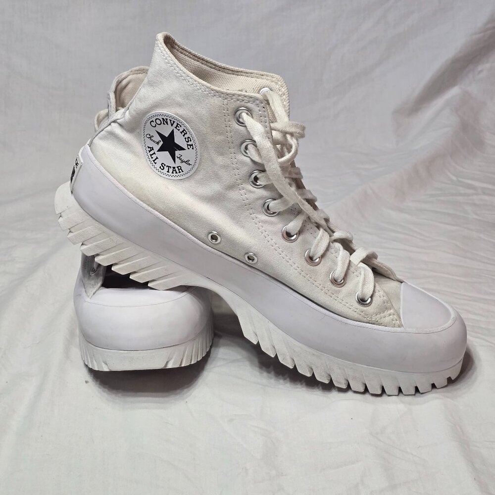 Converse Chuck Taylor All Star Lugged 2.0 High White Lace Up  Women 10.5
